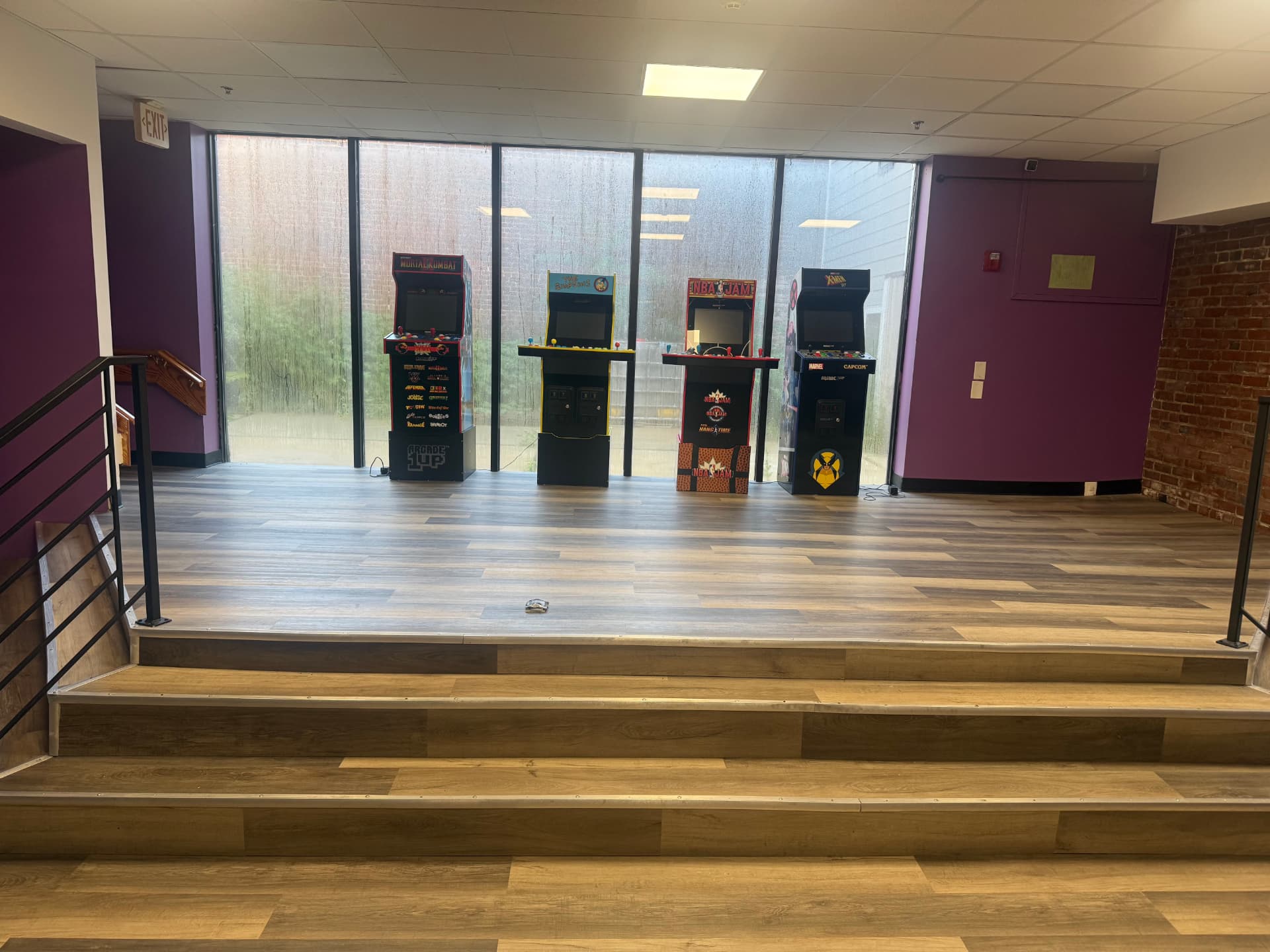 School-age recreation area with arcade games