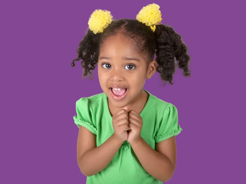 Joyful toddler